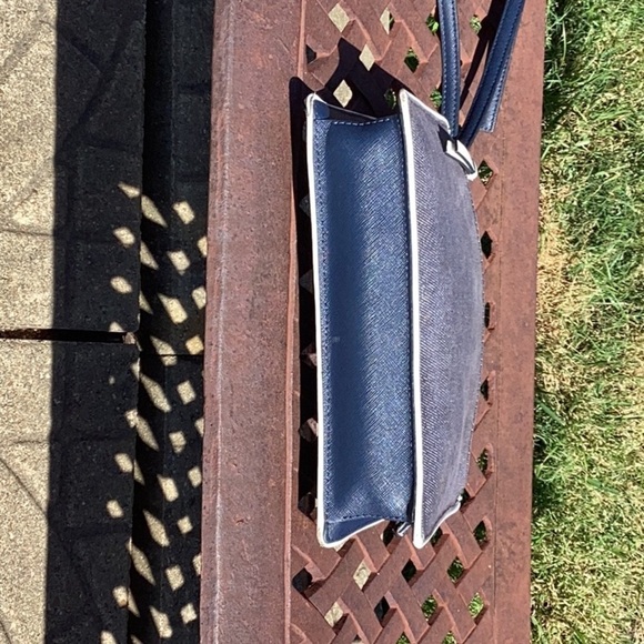 Kate Spade Cameron Denim Saffiano Leather Crossbody Bag - Picture 7 of 8